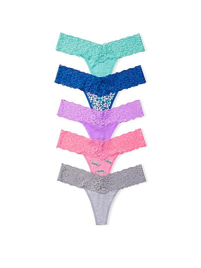 Tanga de algodón cintura de encaje Victoria´s Secret