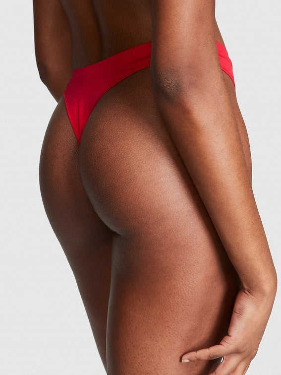 Tanga de Algodón pierna alta, navideño Pink- Victoria´s Secret