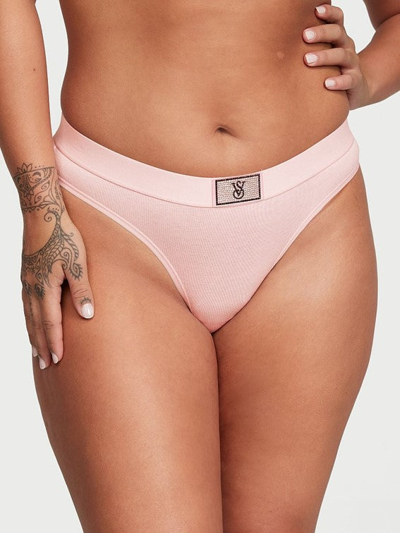 Tanga de algodón con logo Victoria´s Secret