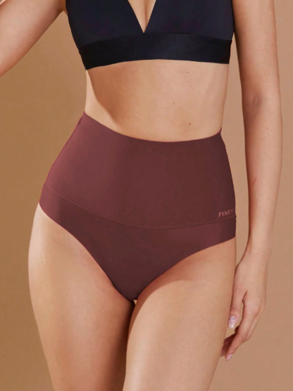 FINETOO Panty con control de abdomen, de cintura alta, de nailon, sin costuras