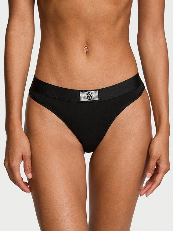 Tanga de algodón con logo Victoria´s Secret
