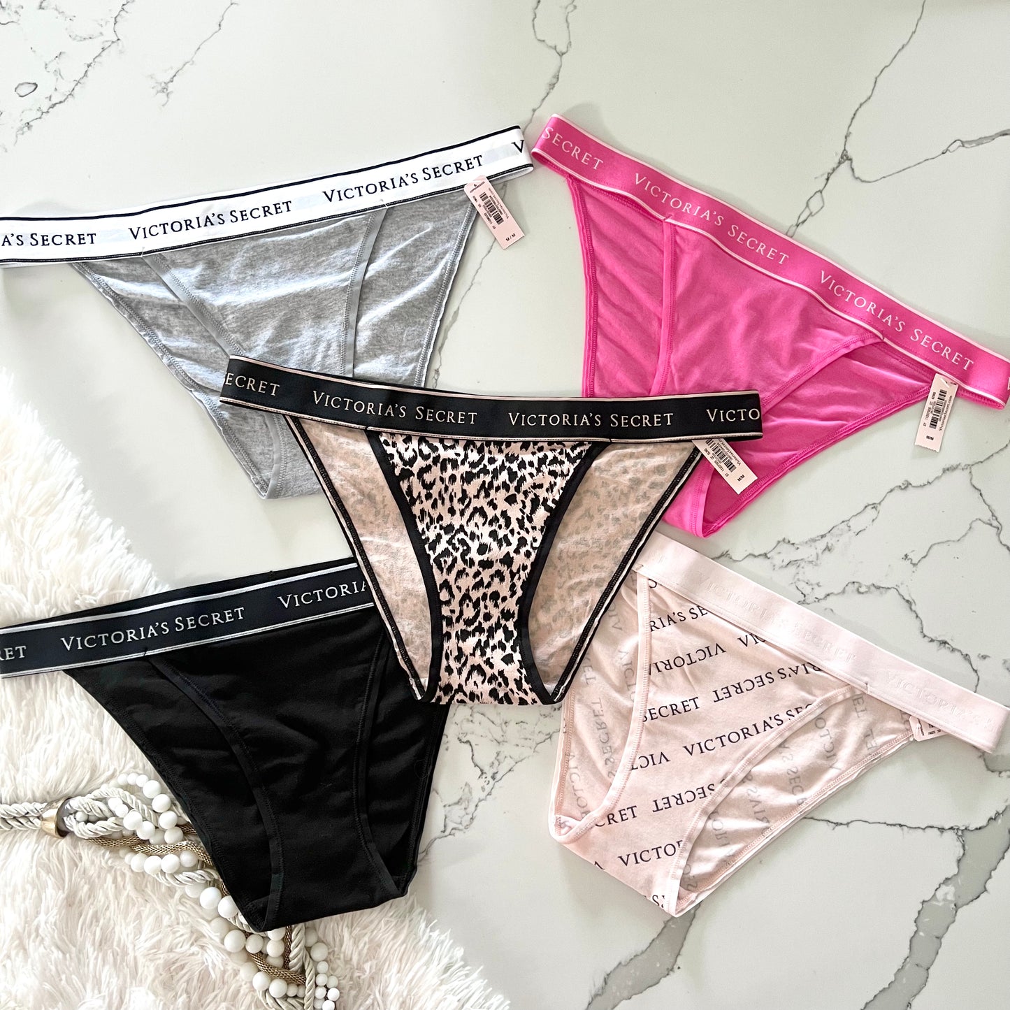Panty de algodón cintura con logo Victoria´s Secret