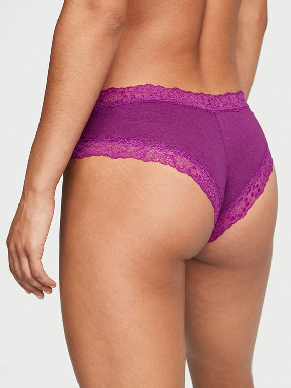 Cheeky de algodón con encaje en la orilla Victoria´s Secret