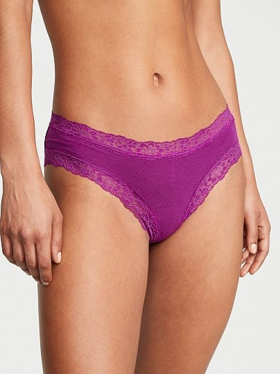 Cheeky de algodón con encaje en la orilla Victoria´s Secret