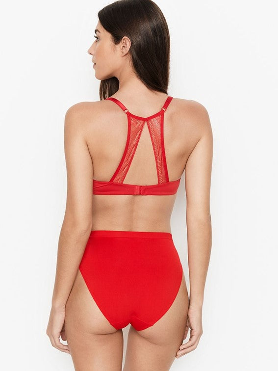 Panty de algodón elástico pierna alta