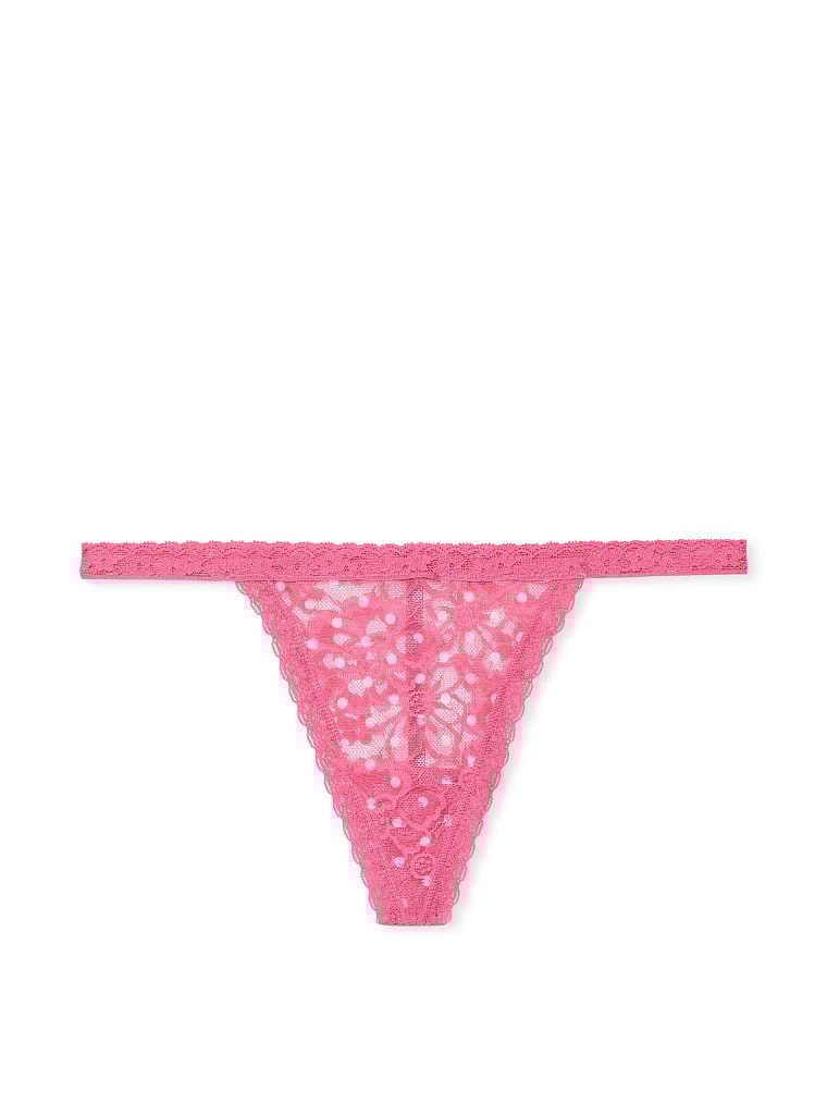 Hilos de encaje con puntos de varios colores Victoria's Secret