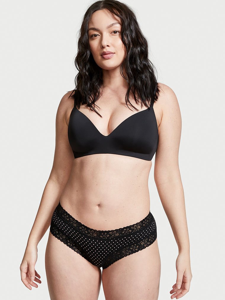 Cheeky de algodón con cintura de encaje Victoria'S Secret