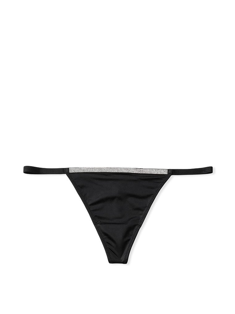 Hilo fino de cuerda en frente y V brillante Victoria's Secret