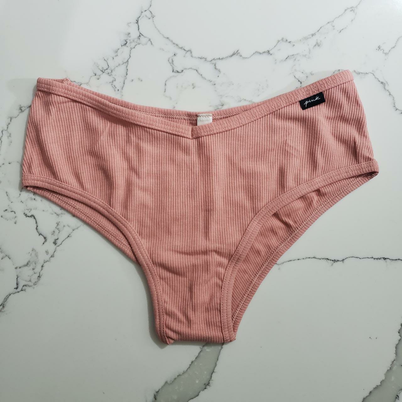 Panty estilo bikini de algodón Pink Victoria's Secret