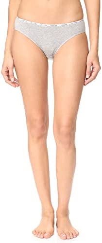 CALVIN KLEIN - Calzones de algodón elástico con logo y de corte tipo bikini para mujer,