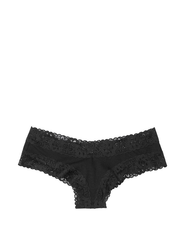 Cheeky de algodón con cintura de encaje Victoria'S Secret