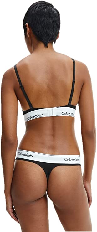 CALVIN KLEIN Tanga de algodón con elástico grueso - Talla L
