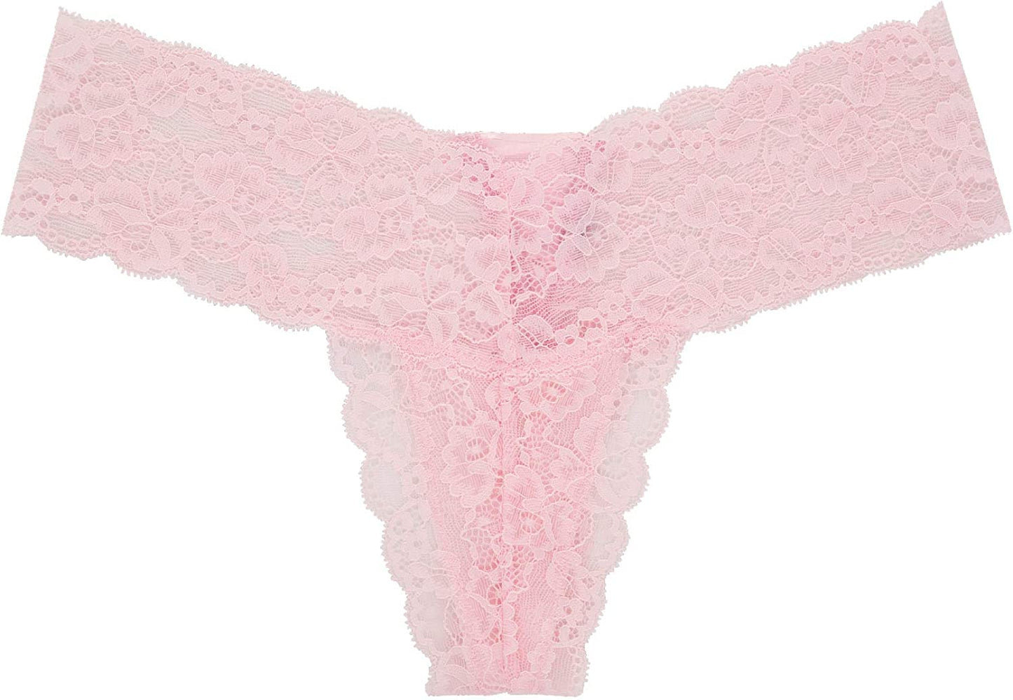 Tanga sexy de encaje elástico suave floral Rene Rofe