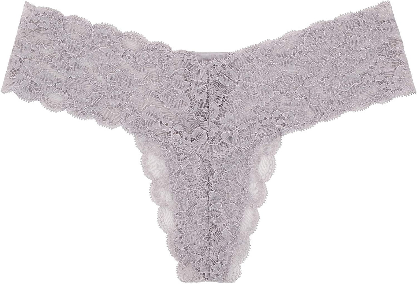 Tanga sexy de encaje elástico suave floral Rene Rofe