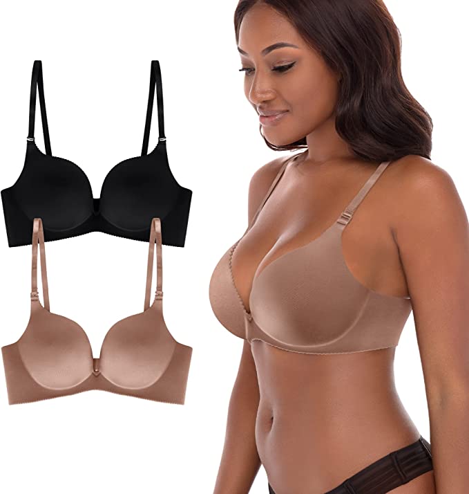 Brasier sin varillas – Sujetador push up súper suave sin alambre