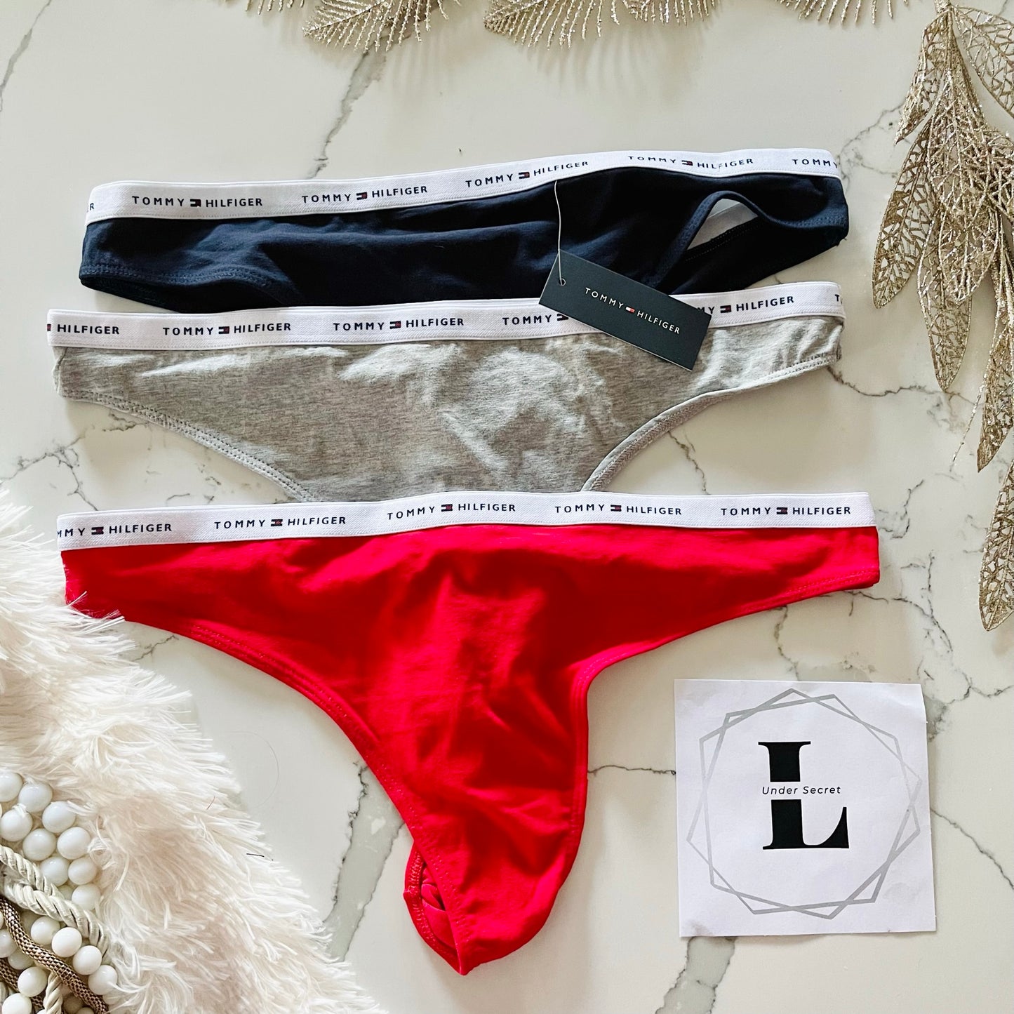 Tommy Hilfiger tanga de algodón