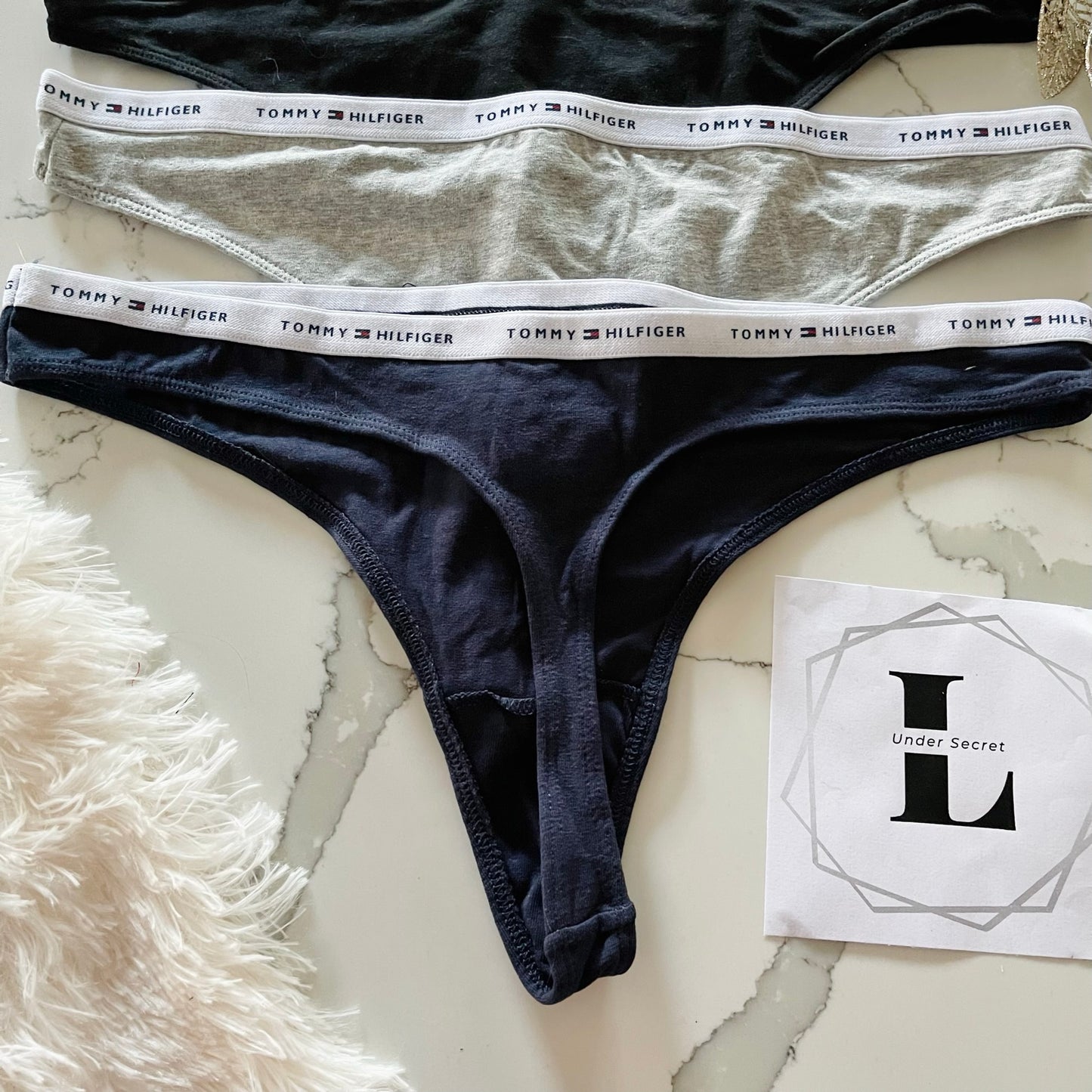 Tommy Hilfiger tanga de algodón