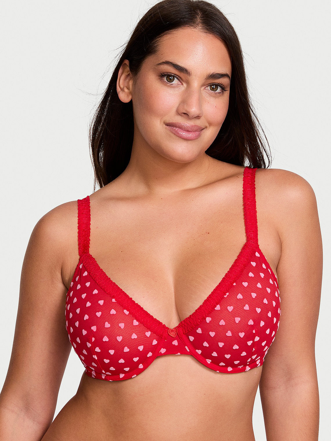 Brasier de media copa sin forro de malla Tease, Victoria's Secret