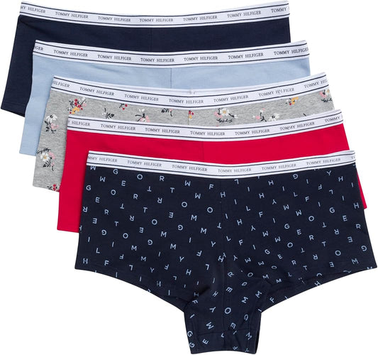 Tommy Hilfiger Braga de algodón estilo boxer corto para mujer