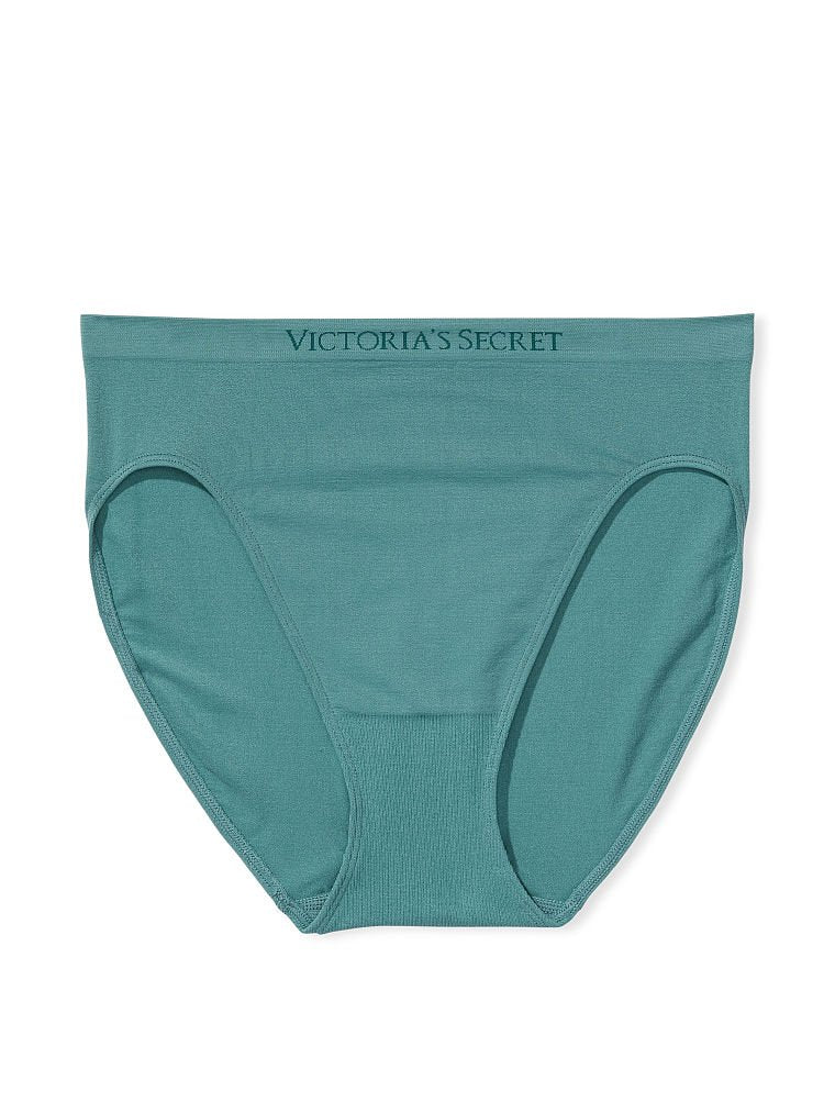 Panty de algodón elástico suave pierna alta estilo bikini by Victoria’s Secret - Talla S