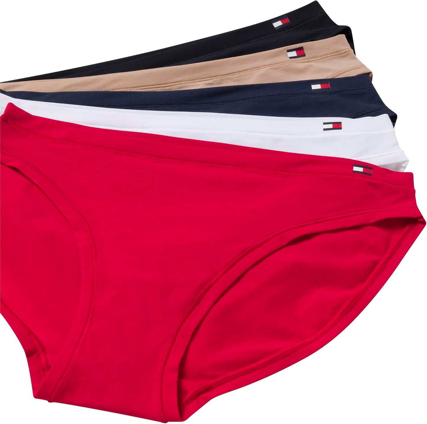 Tommy Hilfiger Panty de algodón suave pierna alta tipo bikini