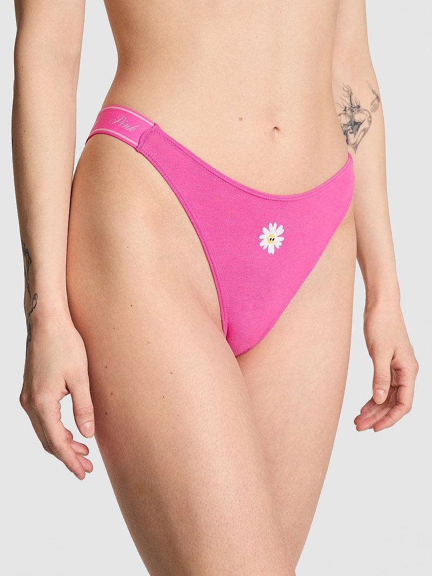 Tangas de Algodón con Logo de Pink by Victoria's Secret