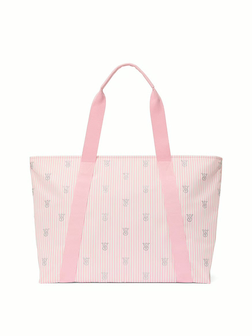 Bolsa de Playa Grande de Material Impermeable con Logos Brillantes by Victoria's Secret