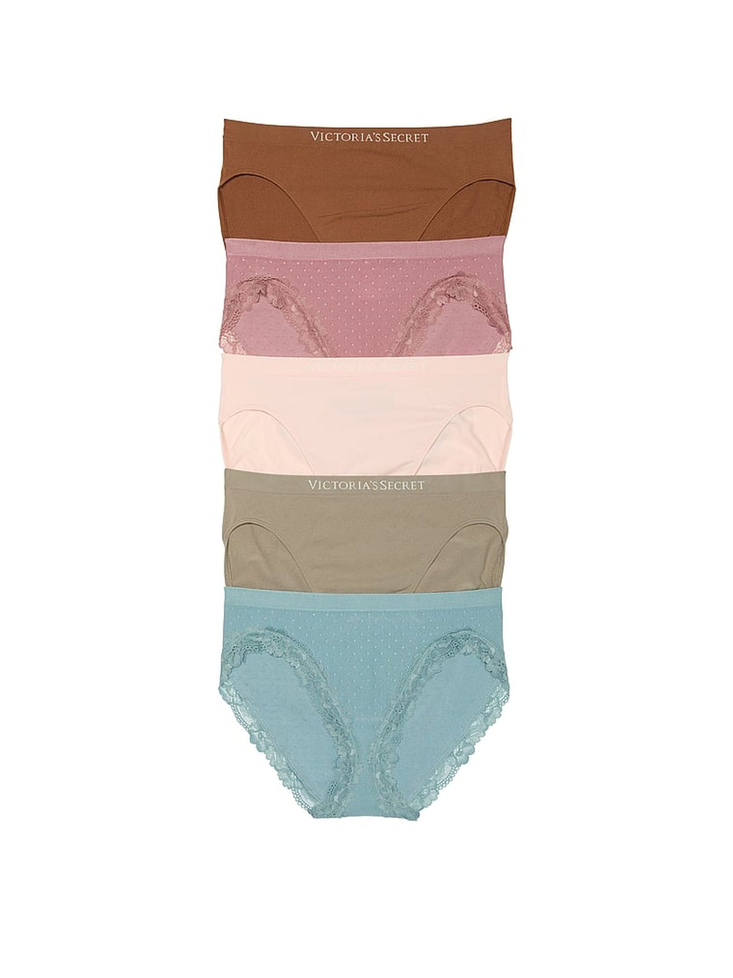 Panty de algodón elástico super suave pierna alta tipo bikini Victoria’s Secret - Talla L y XL