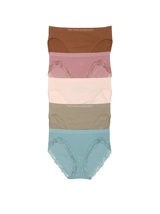 Panty de algodón elástico super suave pierna alta tipo bikini Victoria’s Secret - Talla L y XL