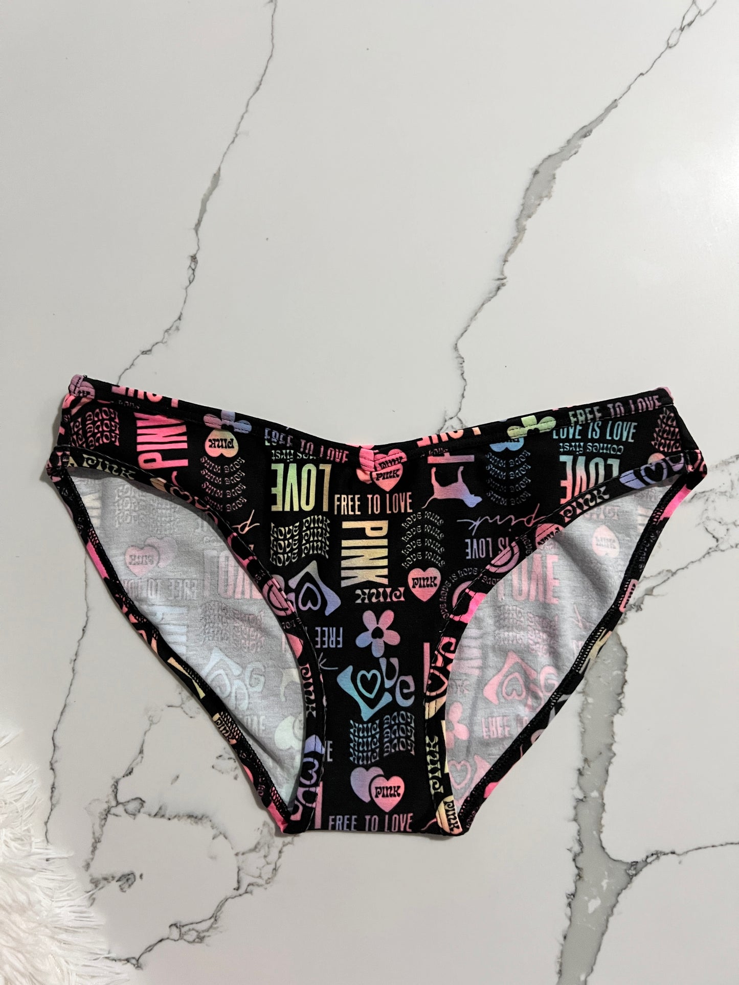Panty de algodón tipo bikini pink Victoria's Secret Talla S