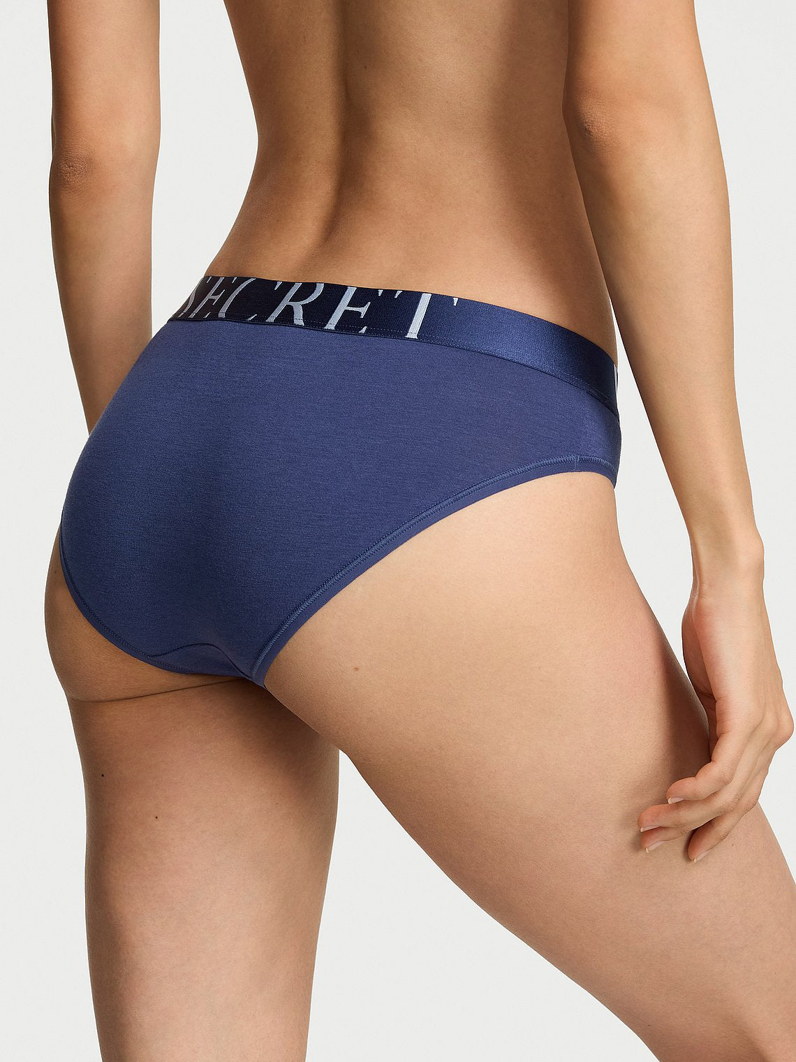 Panties de algodón estilo bikini con cintura de elástico con logo by Victoria's Secret