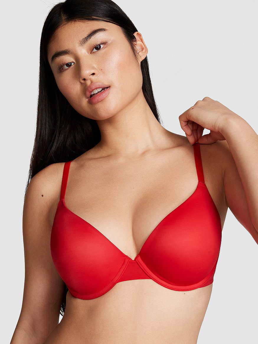 Brasier Push up de algodón de colores sólidos Pink - Victoria's Secret