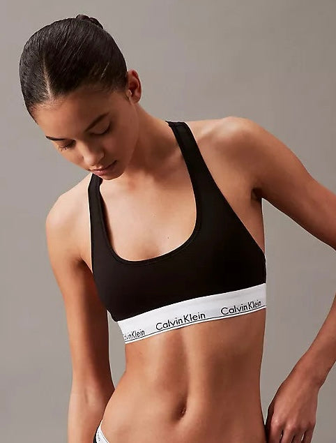 Calvin Klein F3785 - Bralette de algodón moderno para mujer
