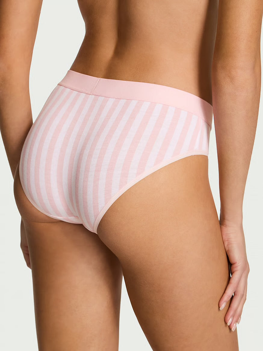 Panties de algodón estilo bikini con cintura de elástico con logo by Victoria's Secret