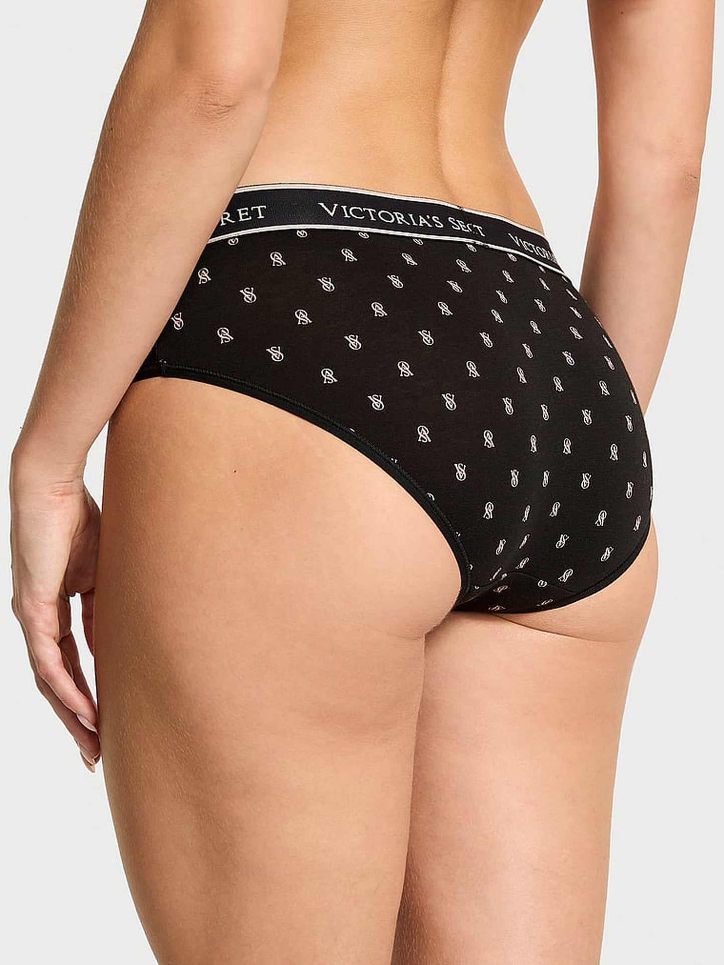 Panty de algodón estilo bikini con cintura de elástico con logo by Victoria's Secret