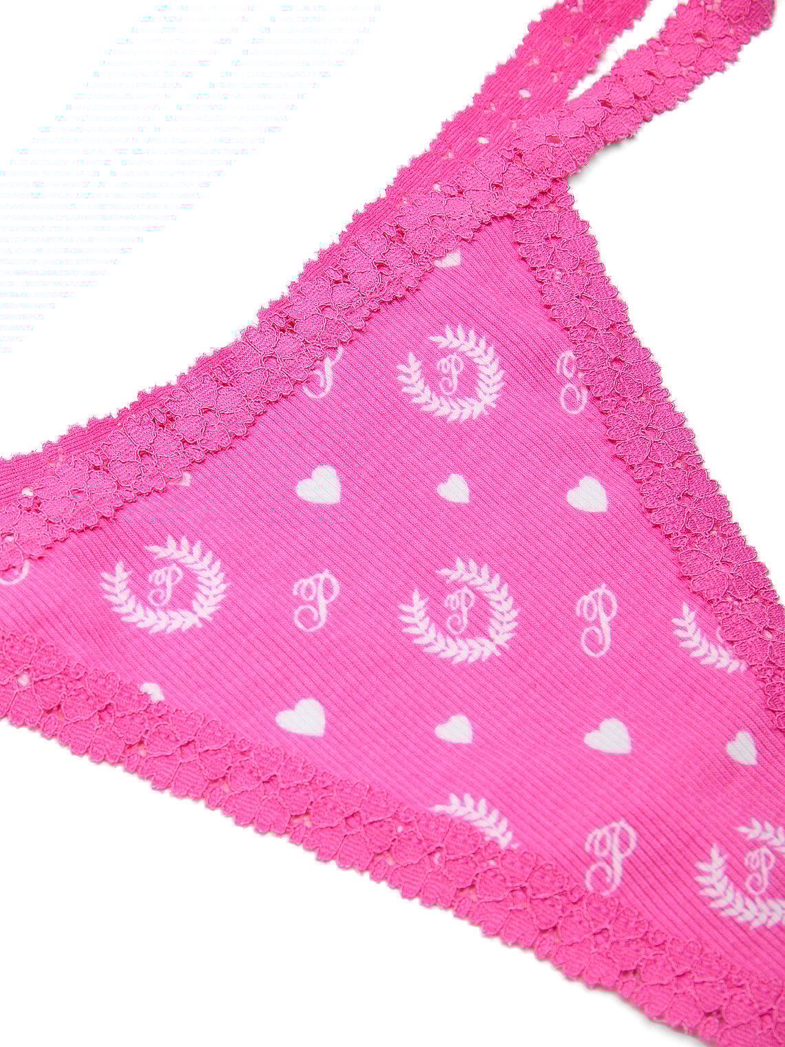 Hilos Mixtos de Algodón con Encaje by Pink - Victoria's Secret