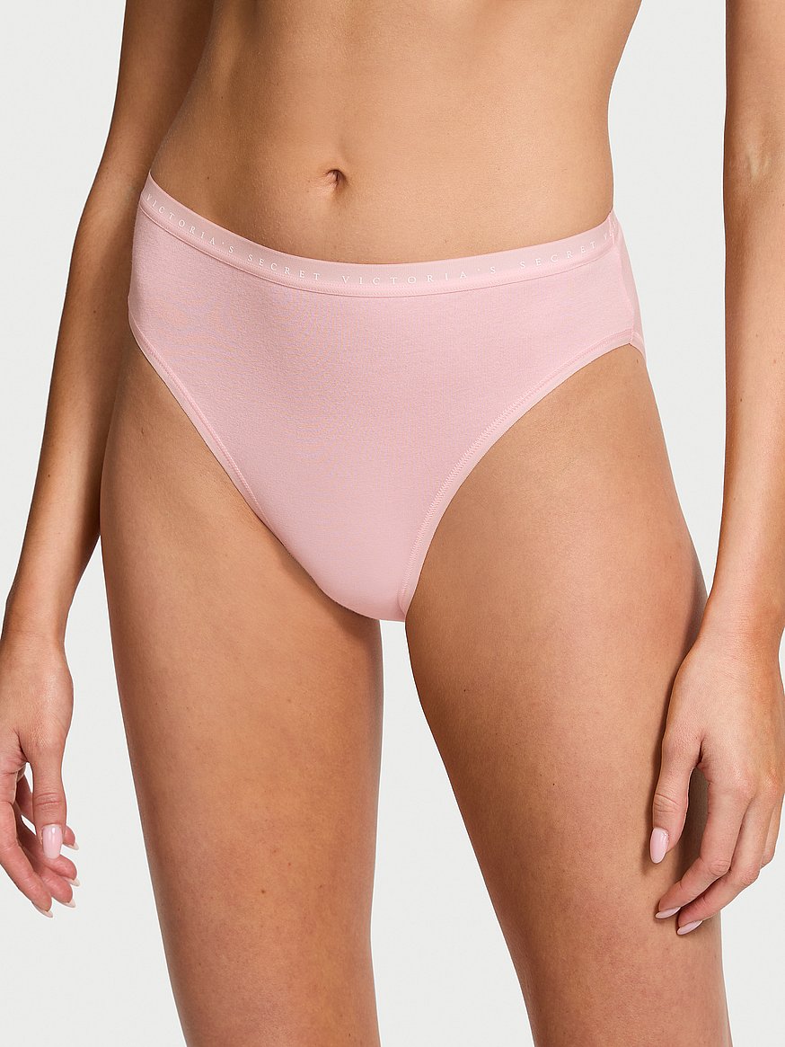 Panty de algodón estilo bikini pierna alta Victoria's Secret