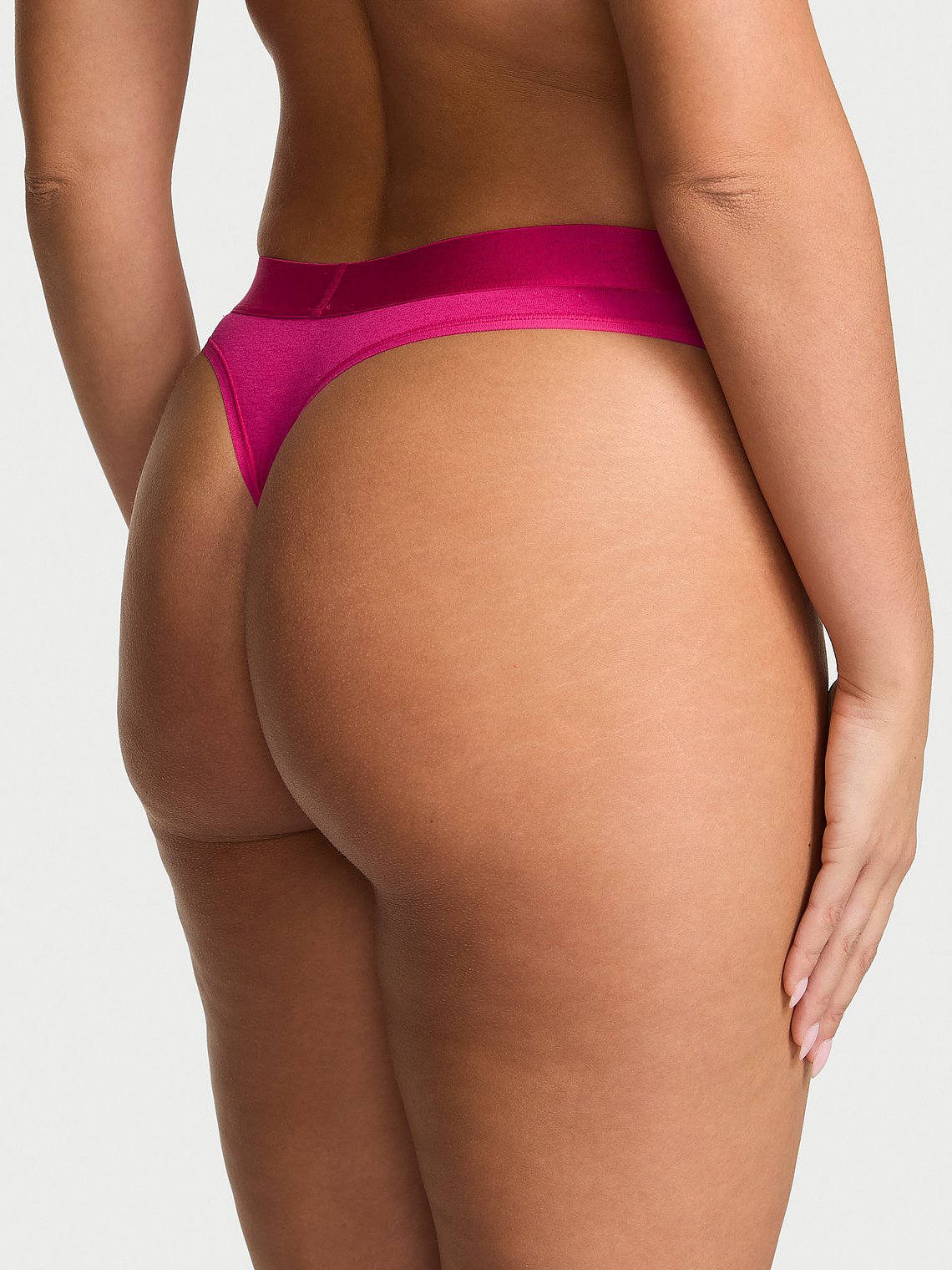 Tangas de algodón clásica de cintura elástica con parche brillante by Victoria's Secret