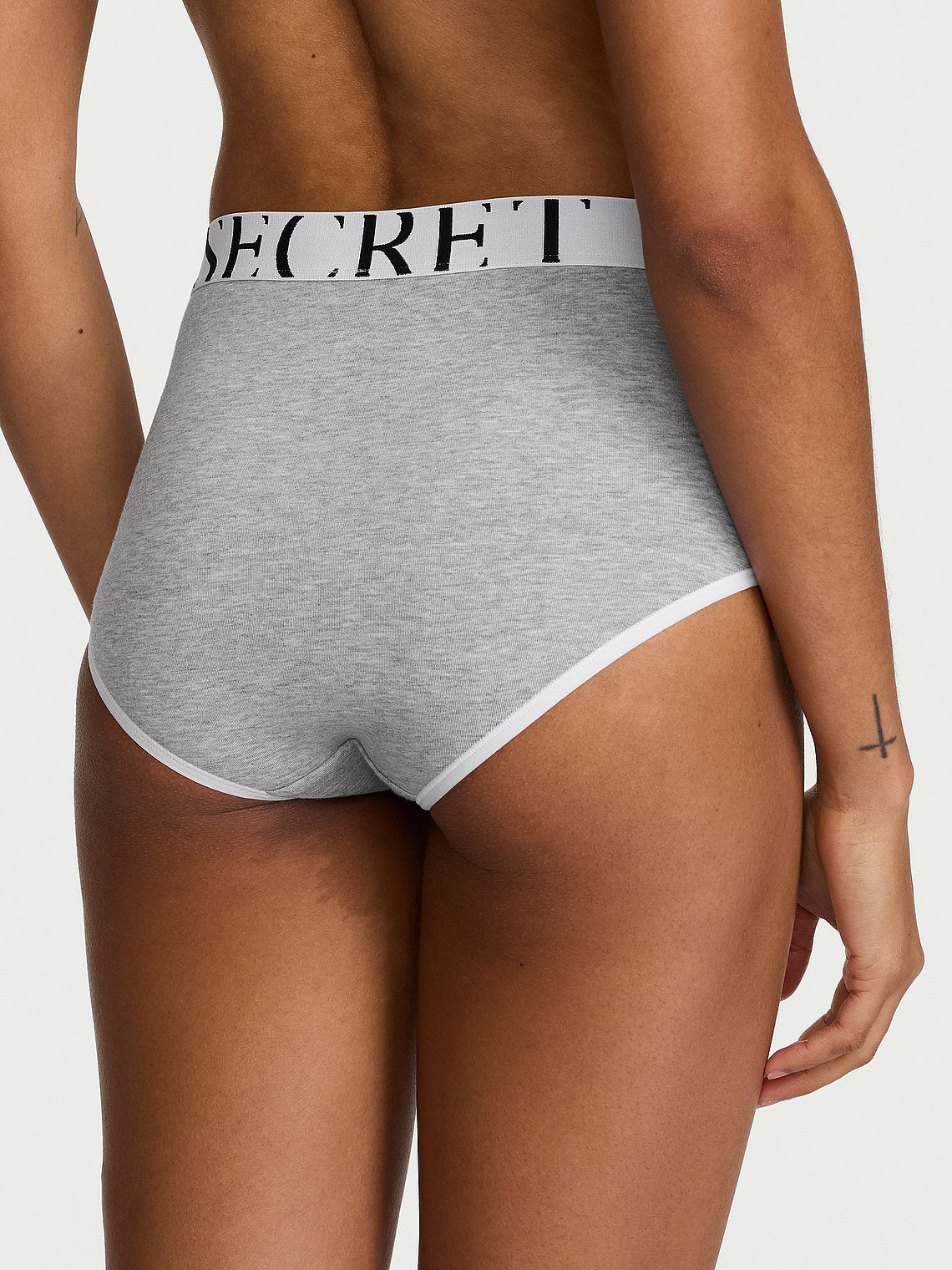 Panties de algodón de cintura alta estilo bikini y elástico con logo by Victoria's Secret