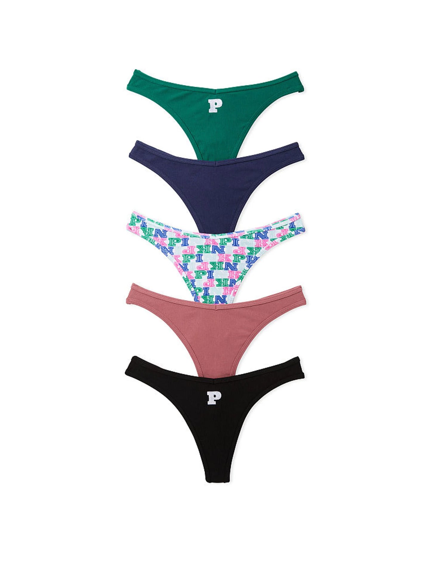 Tanga de algodón Pink - Victoria's Secret - Talla L
