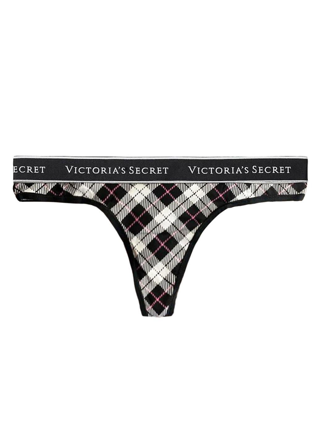 Tanga de algodón navideñas con Logo Victoria's Secret Talla L