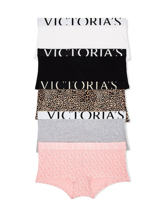 Bragas de algodón estilo Boyshort para mujer con Logo - by Victoria's Secret