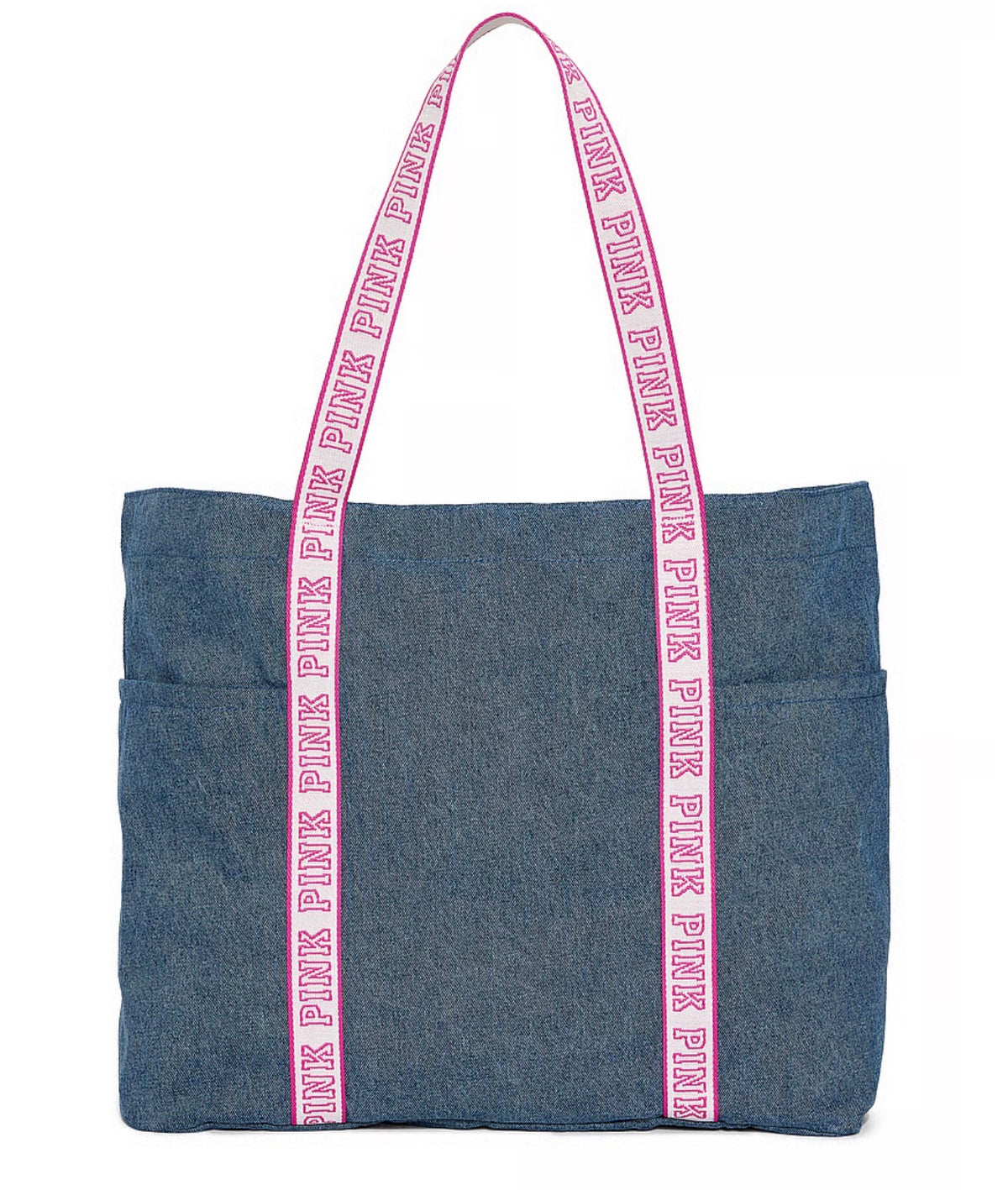 Bolsa Tote Bag Mediana de Denim con forro interior by Pink- Victoria's Secret