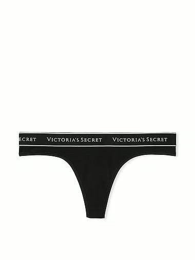 Tanga de algodón navideñas con Logo Victoria's Secret Talla L