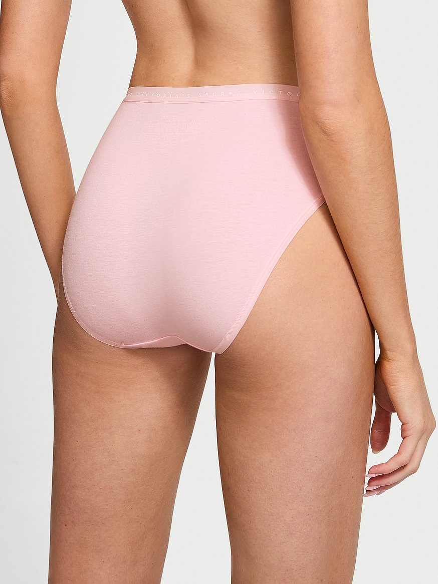 Panty de algodón estilo bikini pierna alta Victoria's Secret