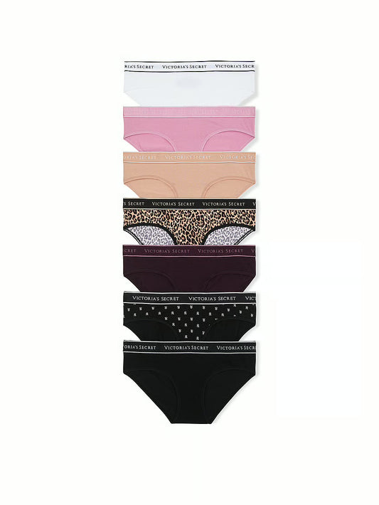 Panty de algodón estilo bikini con cintura de elástico con logo by Victoria's Secret