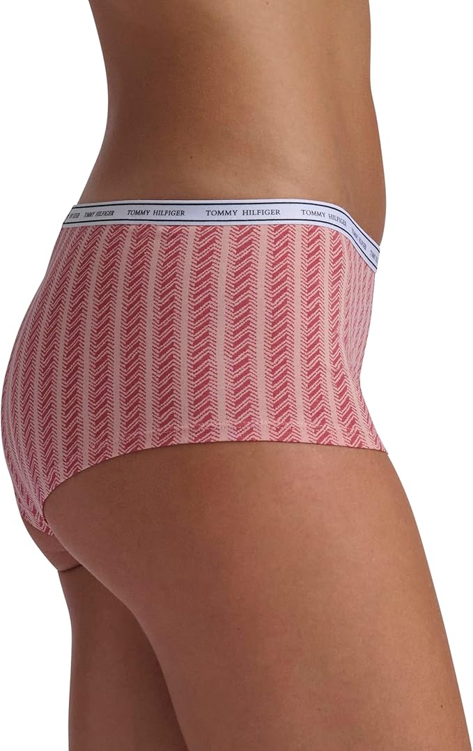 Tommy Hilfiger - Bragas de algodón estilo boxer corto para mujer