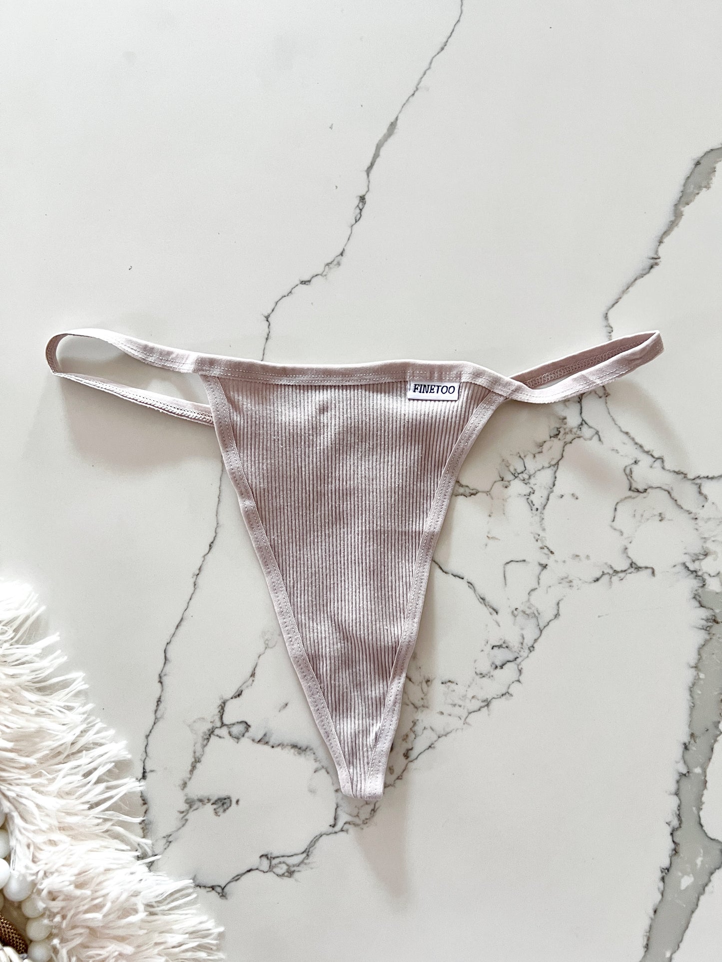 FINETOO Pack de 5 hilos de algodón elástico con espalda en T