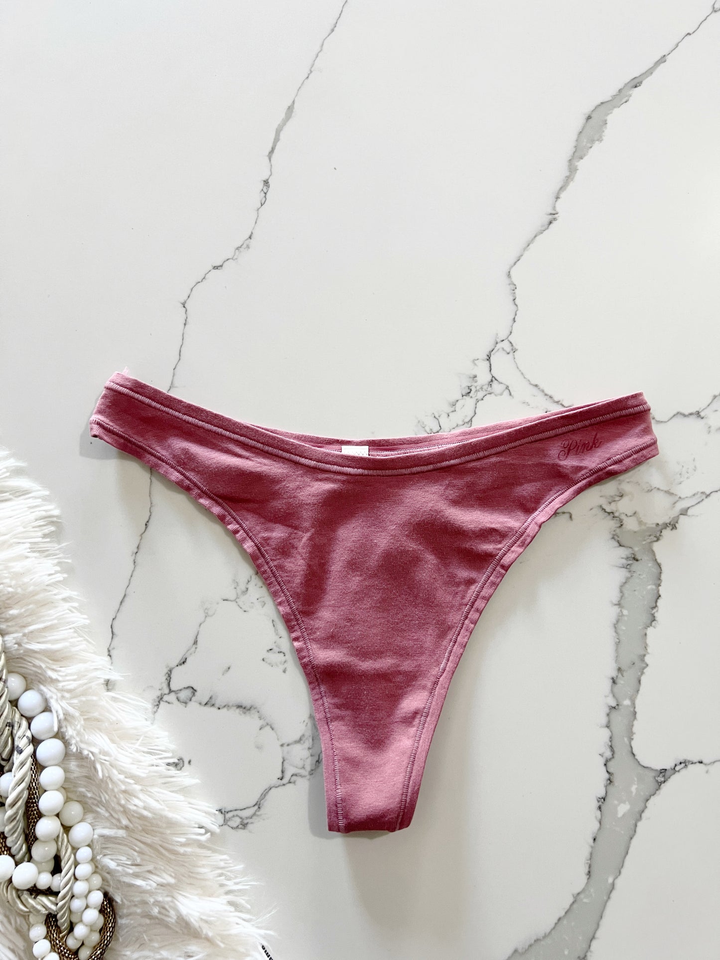 Tanga de algodón suave pierna alta  Pink - Victoria's Secret