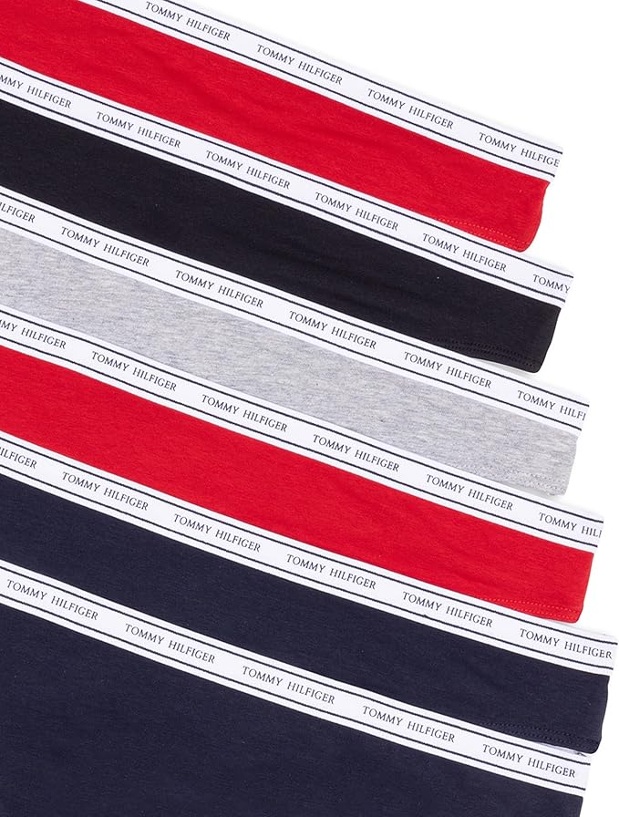 Tommy Hilfiger - Tanga de algodón de cintura elástica con logo